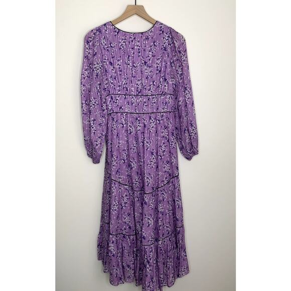 Ulla Johnson Joan Midi Dress in Lilac Purple Womens Size 2 - Picture 4 of 16